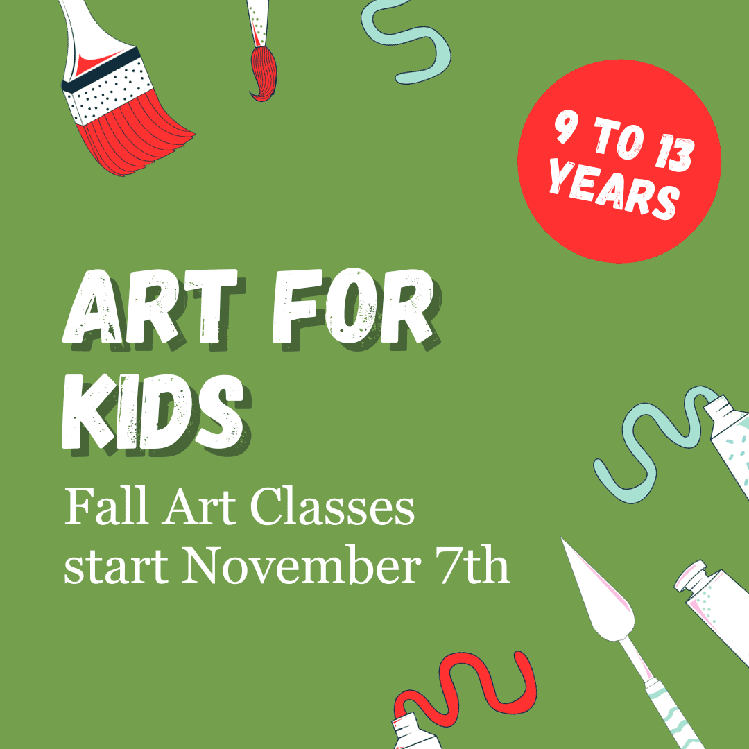 Fall Art Classes 9-13 Years (1) Stonebridge Art Gallery